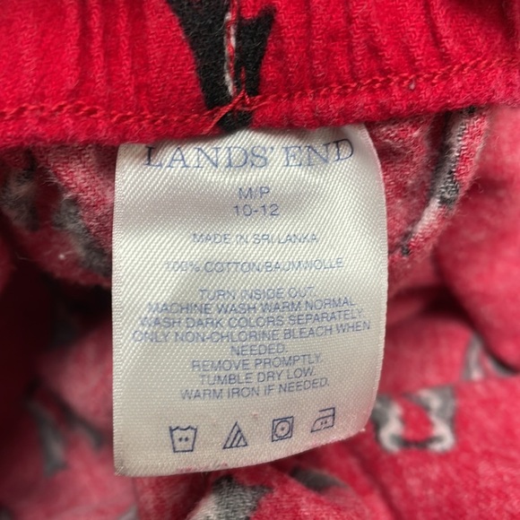 Lands’ End red penguin pajama pants - Picture 3 of 3